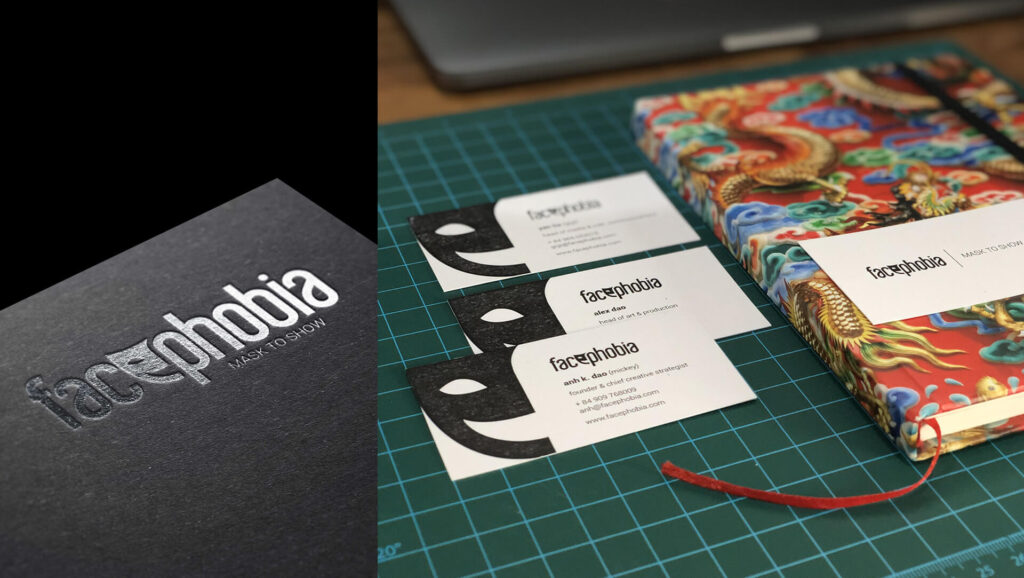 Facephobia - Logo and business card design.