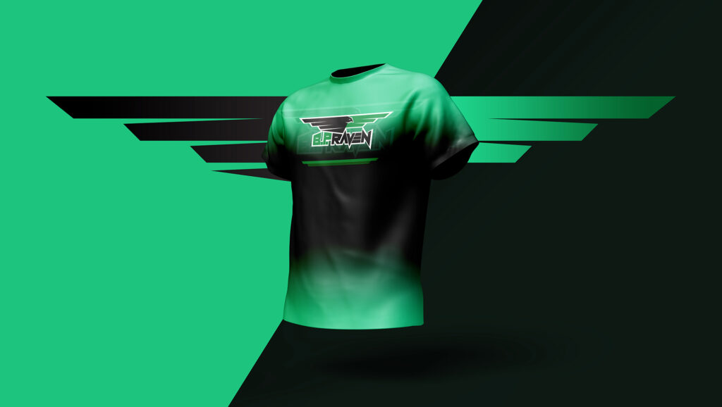 BPRaven - T-shirt design for the e-sport team.